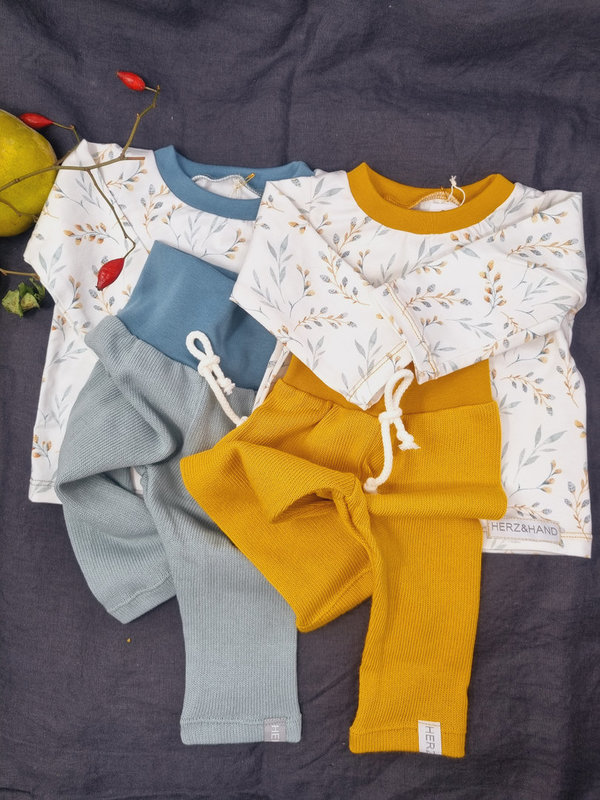 Babyset, Set, Leggings mit Shirt für Neugeborene, Unisex, Geschenk zur Geburt, Erstlingsset