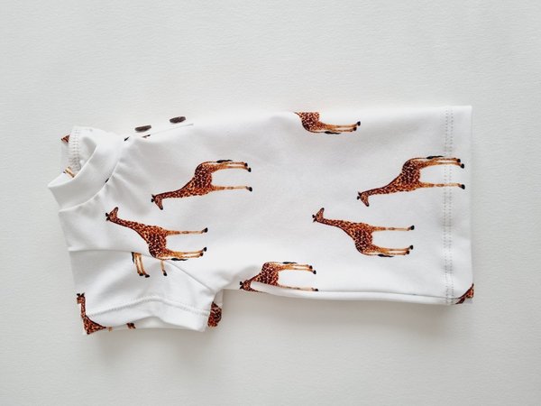 Shirt kurzarm aus Baumwolljersey mit Giraffen Print