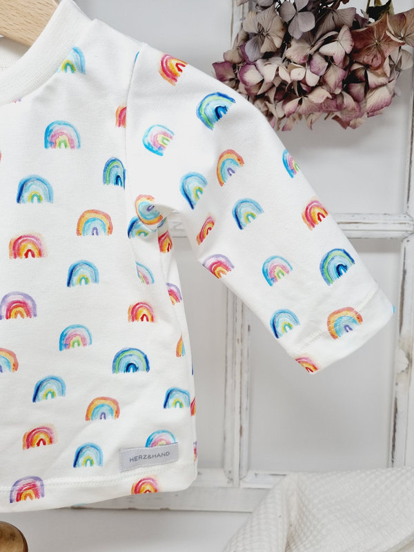 Langarmshirt für Baby mir Regenbogenprint