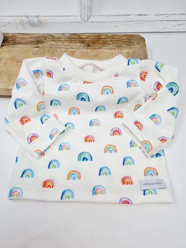 Langarmshirt für Baby mir Regenbogenprint